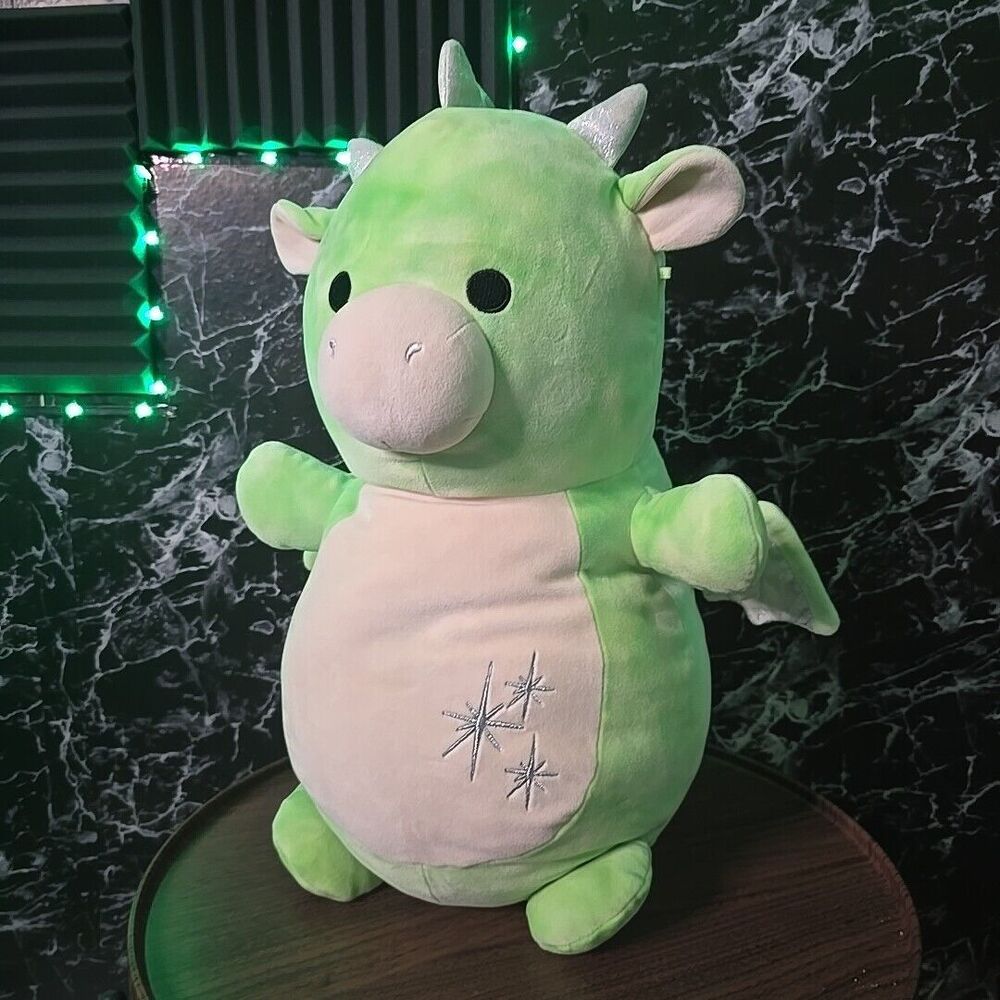 Squishmallows 18” Thayer the Green Dragon HugMees Plush Toy Brand New No Tags